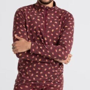 SA Men s Viewfinder Long Sleeve Half Zip Red Hot Diggity M